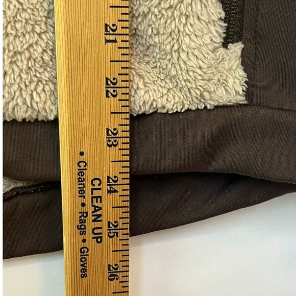 Mountain Hardwear Women’s M Tan Fuzzy Fleece Zip Up Jacket Long Sleeve Warm - Picture 6 of 6